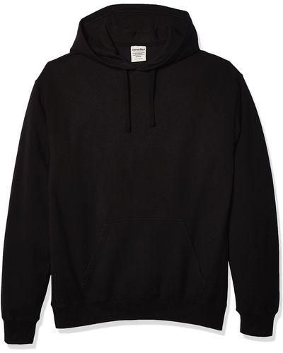 Hanes Comfortwash Garment Dyed Hoodie Sweatshirt - Black