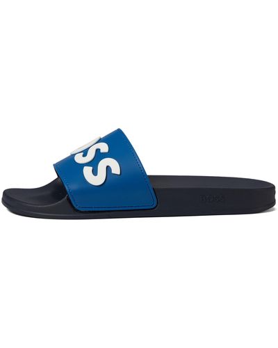 BOSS Slide Sandal - Blue