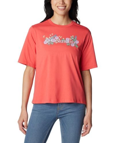 Columbia North Cascades Relaxed Tee - Red