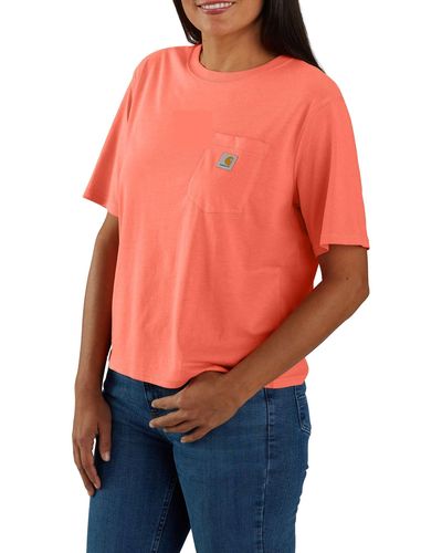 Carhartt Loose Fit Lightweight Short-sleeve Crewneck T-shirt - Orange
