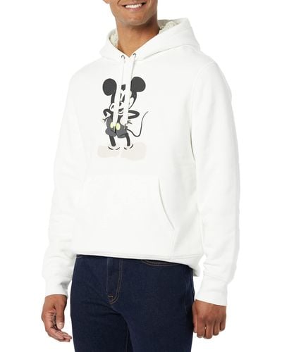 Amazon Essentials Disney Sherpa-lined Pullover Hoodie Sweatshirts - White