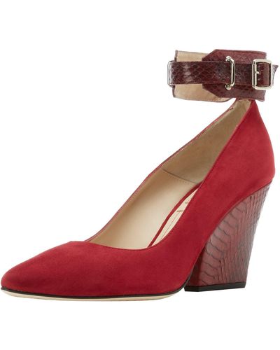 Elizabeth and James Emily Pump,red Suede,6 M Us
