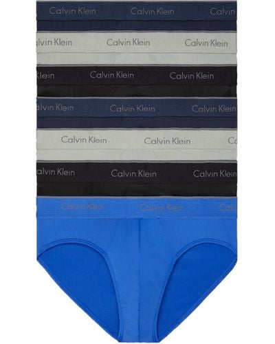 Calvin Klein Micro Stretch 7-pack Hip Brief - Blue
