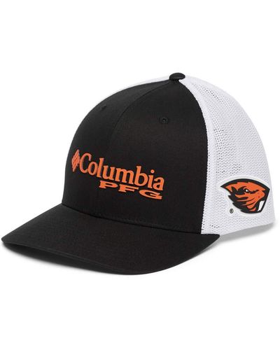 Columbia Ncaa Oregon State Beavers Pfg Mesh Ball Cap Small/medium - Black