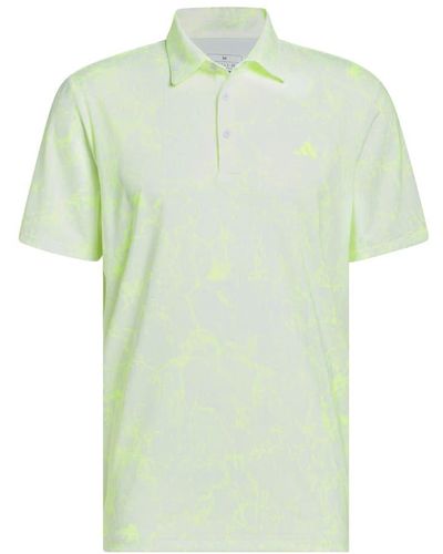 adidas Ultimate365 Printed Polo Shirt White - Green