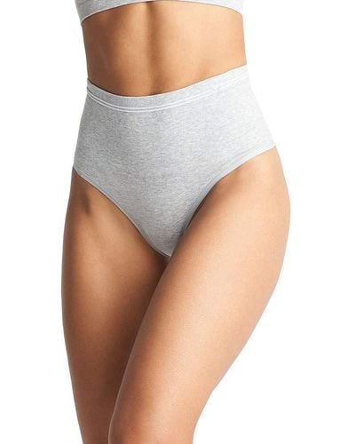 Yummie Cotton Seamless Shaping Brief - Gray