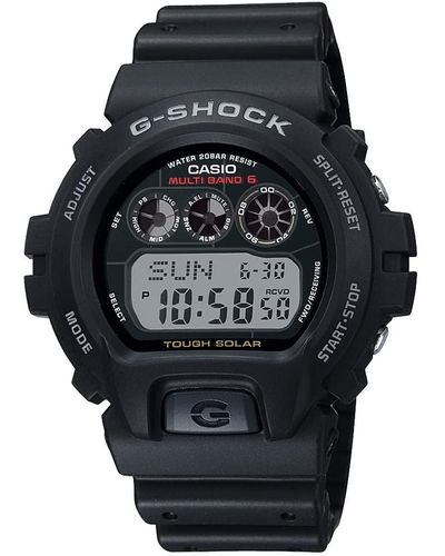 G-Shock G-shock Gw6900-1 Tough Solar Black Resin Sport Watch