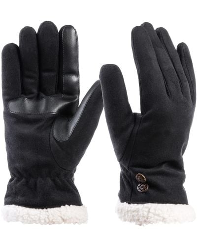 Black Isotoner Gloves for Women | Lyst
