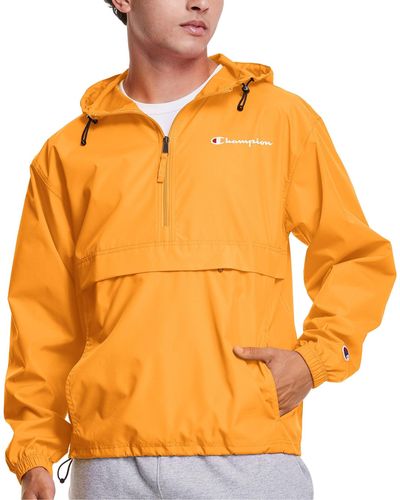 Champion Mens Stadium Packable Jacket - Orange