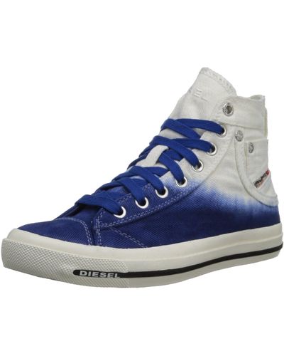 DIESEL Magnete Exposure Iv Fashion Sneaker,true Blue/white,6 M Us