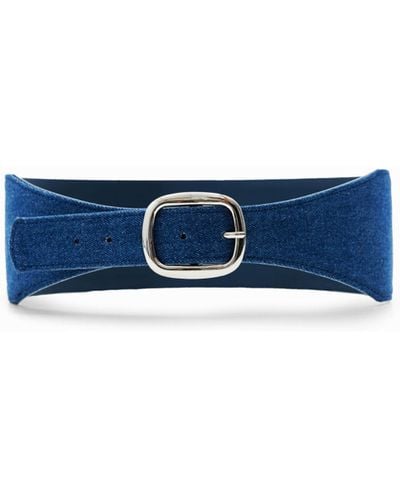 Desigual Denim Sash Belt - Blue