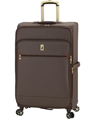 London Fog Liverpool Bronze Tri-weave 28" Expandable Spinner - Brown