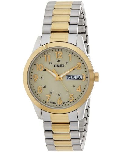 Timex Two-tone Expansion Band Gold-tone Dial Two-tone - Metallic