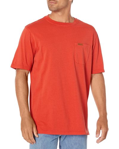 Pendleton Short Sleeve Premium Deschutes Pocket T-shirt - Red