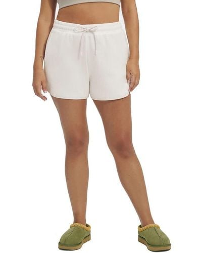 UGG Petria Sherpa Short Shorts - White