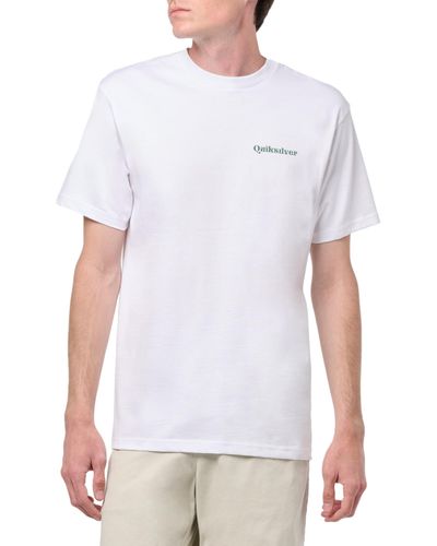 Quiksilver Jungleman Short Sleeve Tee Shirt T - White