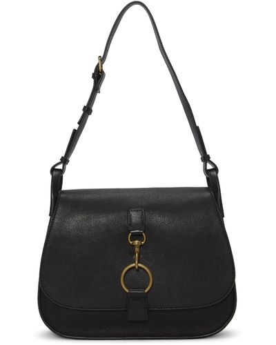 Lucky Brand Kate Leather Shoulder Handbag - Black