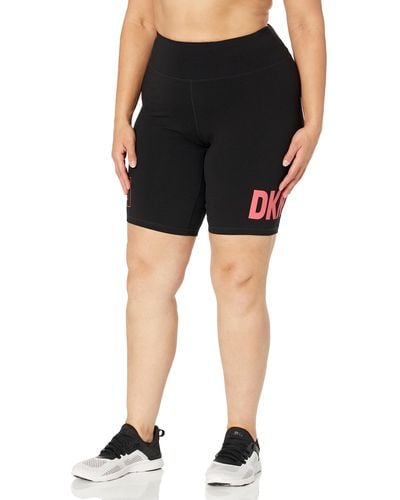 DKNY Plus Bike Flip Reflect Logo Short - Black