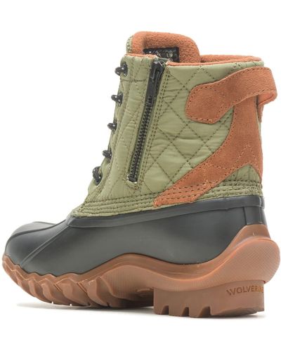 Wolverine Torrent Quilted Duck Boot Hunter Green - Black