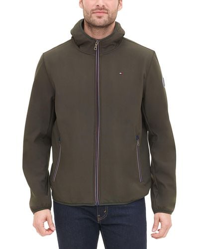 Tommy Hilfiger Hooded Performance Soft Shell Jacket - Gray