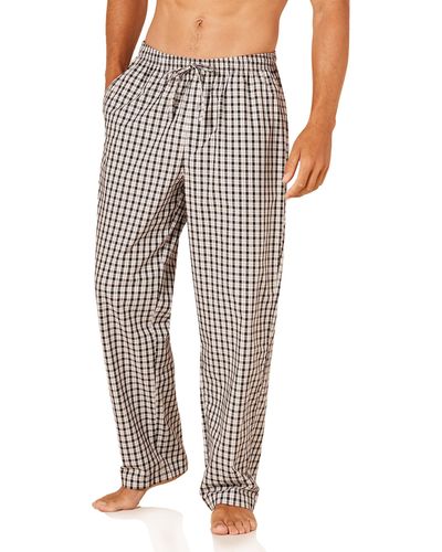 Amazon Essentials Straight-fit Woven Pajama Pant - Gray