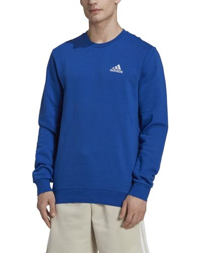 adidas Size Essentials Fleece Sweatshirt - Blau