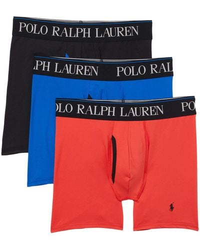 Polo Ralph Lauren 3-pack 4d-flex Cool Microfiber Boxer Briefs - Black