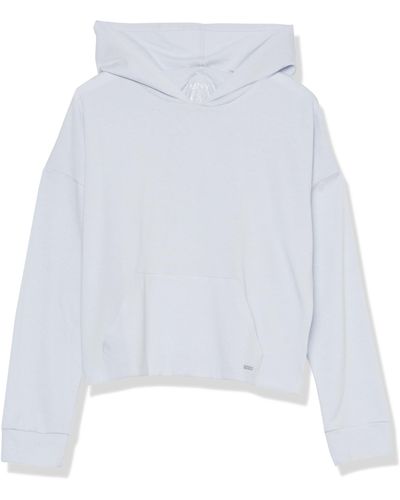 Andrew Marc Marc New York Performance Womens Sport Hoodie-chambray,xl - White