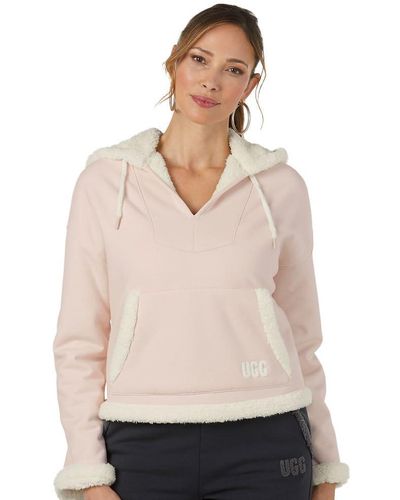 UGG Sharonn Bonded Fleece Pullover Sweater - Natural