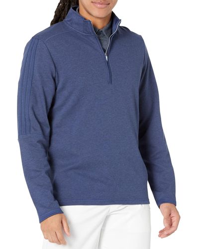 adidas 3-stripes Quarter Zip Pullover - Blue
