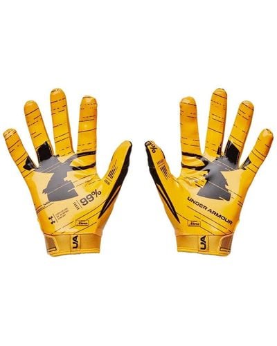 Under Armour F8 Football Gloves - Yellow