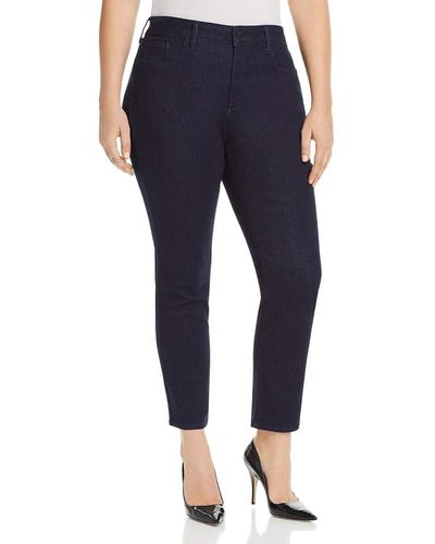 NYDJ Plus Size Sheri Slim Jeans - Blue