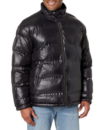 DKNY Reversible Sherpa Puffer Jacket - Black