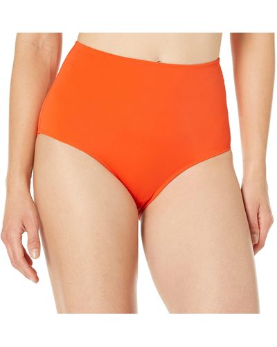 Amazon Essentials High Waist Swim Bottom - Orange