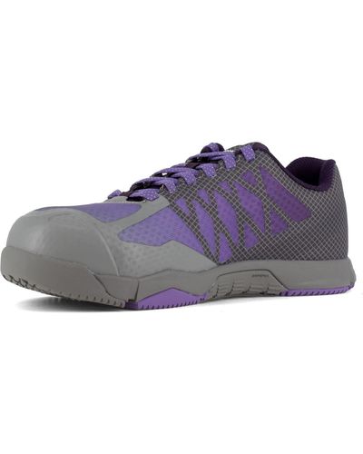 Reebok Speed Tr Work Eh Comp Toe Grey/purple 6 B