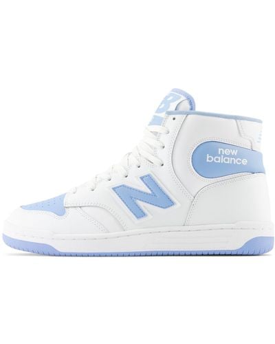 New Balance Bb480v1 White/team Carolina 9.5 D - Blue