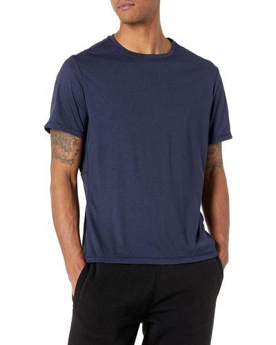 Jockey S Short Sleeve Motivation T-shirt With Mesh Piecing T Shirt - Blue