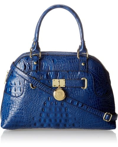 Anne Klein Retnat Satchel Top Handle Bag,navy,one Size - Blue