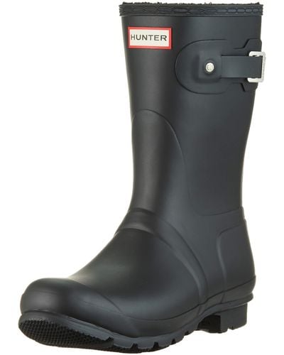 HUNTER Footwear Original Short Insulated Rain Boot - Black