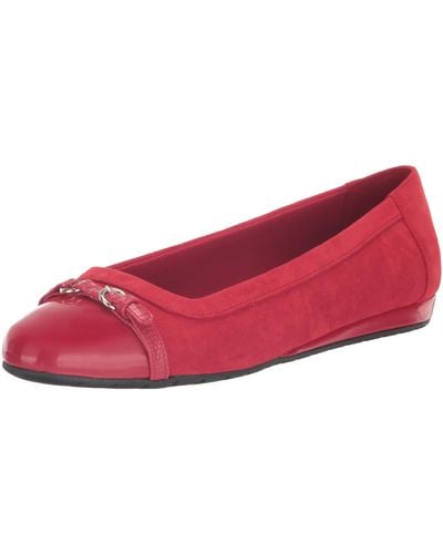 Anne Klein Gisele Ballet Flat - Red