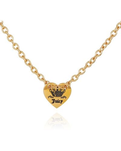 Juicy Couture Goldtone Pendant Heart Necklace For - Metallic