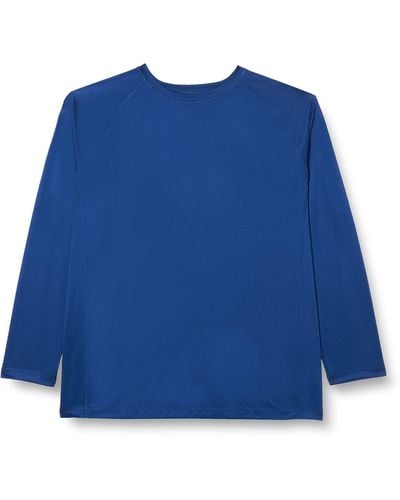 Amazon Essentials Big & Tall Long-sleeve Quick-dry Upf 50 Swim Tee Shirt Set - Blue