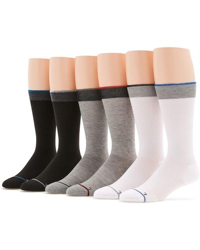 Perry Ellis Portfolio Bonus 6 Pack Socks - Multicolor