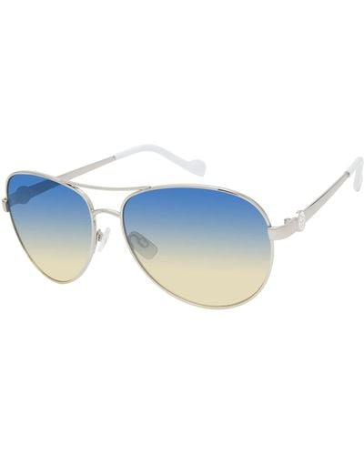 Jessica Simpson J5596 Stylish Metal Aviator Sunglasses With 100% Uv Protection. Glam Gifts For Her - Multicolor