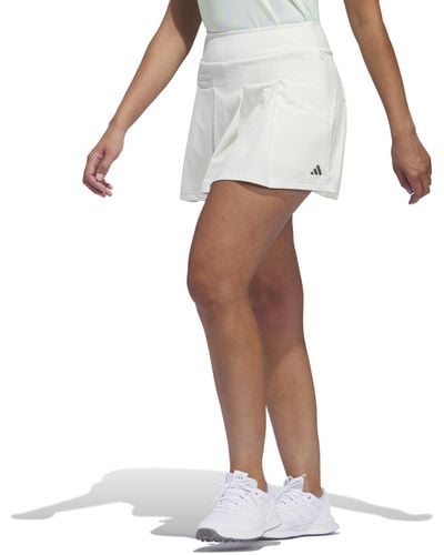 adidas Women's Ultimate365 Tour Pleated Skirt - White