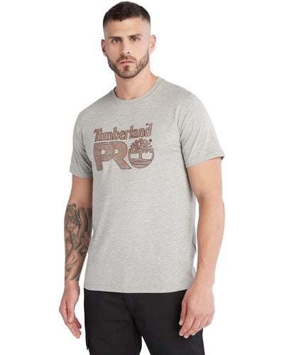 Timberland Core Textured Graphic Short-sleeve T-shirt - Gray