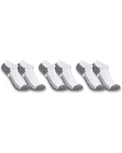 Carhartt Force Midweight Low Cut Sock 3 Pack - White
