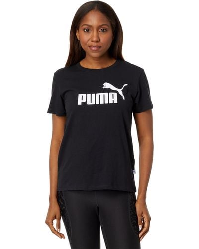PUMA Plus Size Essential Logo Tee - Black