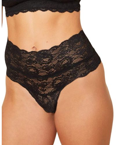 Cosabella Never Say Never High Rise Thong - Black