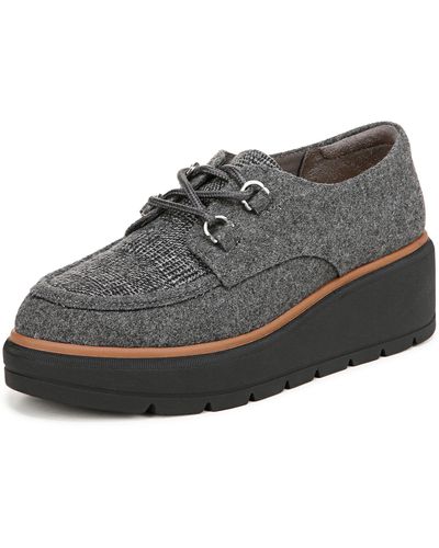 Dr. Scholls Dr. Scholl's S Nice Day Max Oxford Charcoal Wool 6 M - Gray
